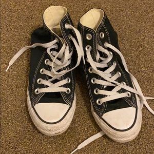 Converse all star kids black canvas high tops